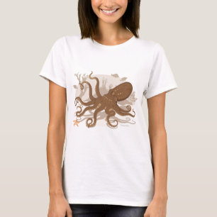 Octopus Starfish Coral Reef T-Shirt