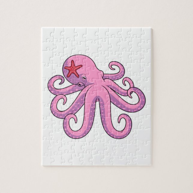 Octopus Starfish Jigsaw Puzzle (Vertical)