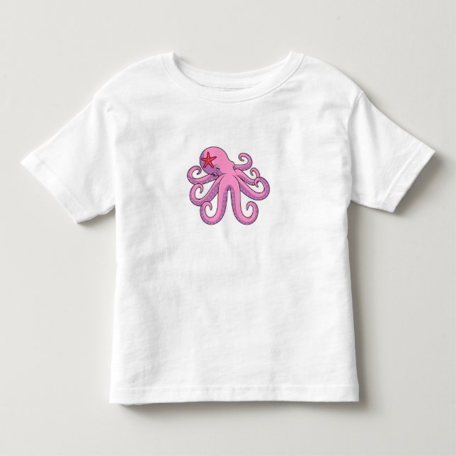 Octopus Starfish Toddler T-Shirt (Front)