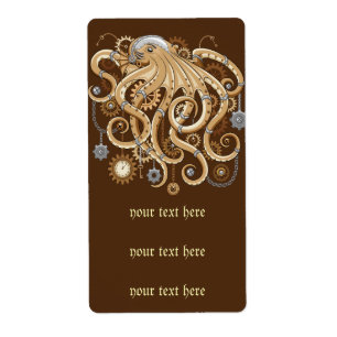 Octopus Steampunk Retro Mechanical Fantasy
