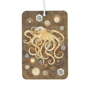 Octopus Steampunk Retro Mechanical Fantasy Car Air Freshener