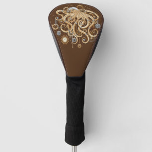 Octopus Steampunk Retro Mechanical Fantasy Golf Head Cover