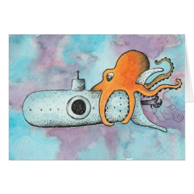 Octopus & Submarine (Front Horizontal)