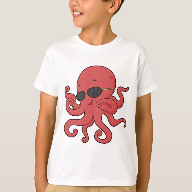 Octopus Sunglasses T-Shirt (Front)