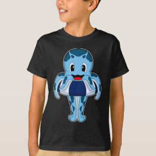 Octopus Swimming Lifebuoy T-Shirt
