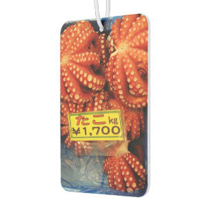 Octopus Tako たこ Tsukiji Fish Market, Tokyo, Japan Car Air Freshener