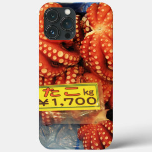 Octopus Tako たこ Tsukiji Fish Market, Tokyo, Japan iPhone 13 Pro Max Case