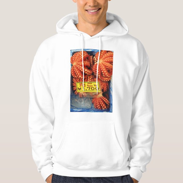 Octopus Tako たこ Tsukiji Fish Market, Tokyo, Japan Hoodie (Front)