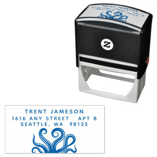 Octopus Tentacles Address Self-inking Stamp