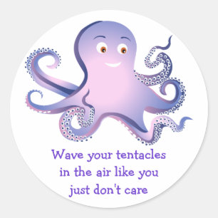 Octopus Tentacles Classic Round Sticker