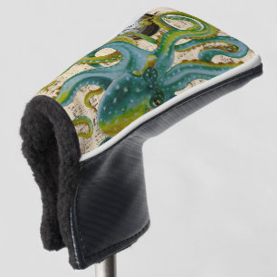 Octopus Tentacles Compass Music Golf Head Cover