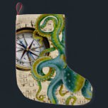 Octopus Tentacles Compass Music Small Christmas Stocking<br><div class="desc">octopus art design</div>