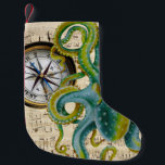 Octopus Tentacles Compass Music Small Christmas Stocking<br><div class="desc">octopus art design</div>