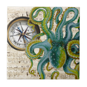 Octopus Tentacles Compass Music Tile