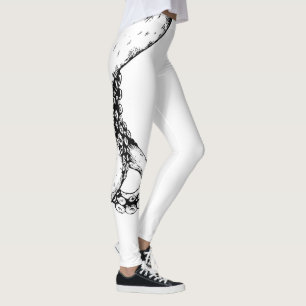 octopus tentacles on white leggings