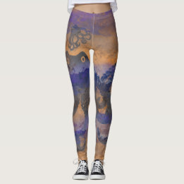 Octopus Tentacles, orange tint, Leggings