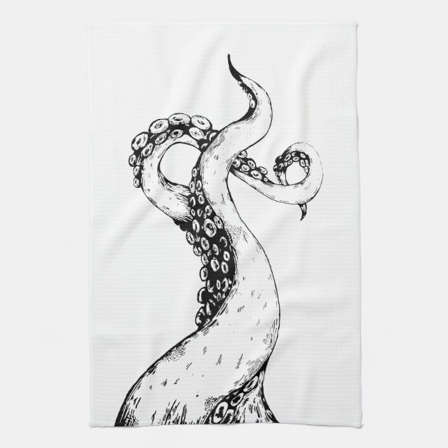 octopus tentacles tea towel (Vertical)