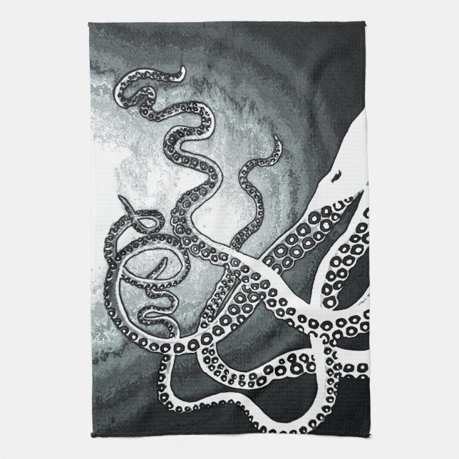 Octopus Tentacles Tea Towel (Vertical)