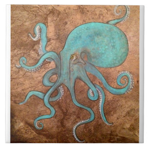 Octopus Tile backsplash