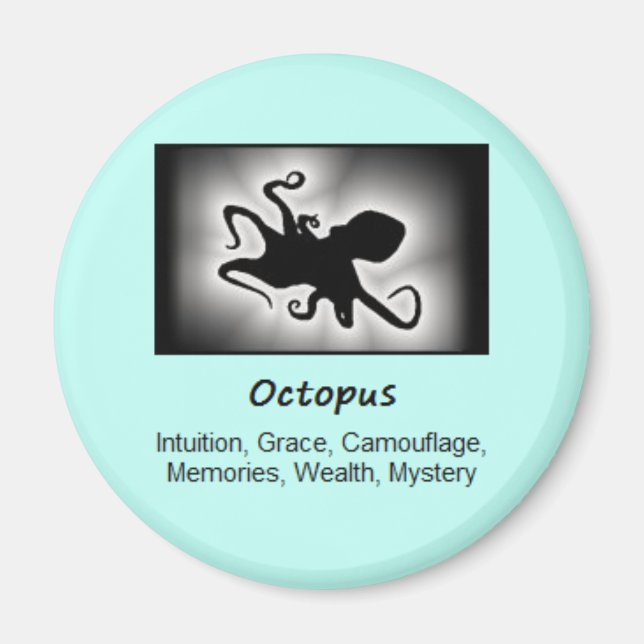 Octopus Totem Animal Spirit Meaning Magnet (Front)