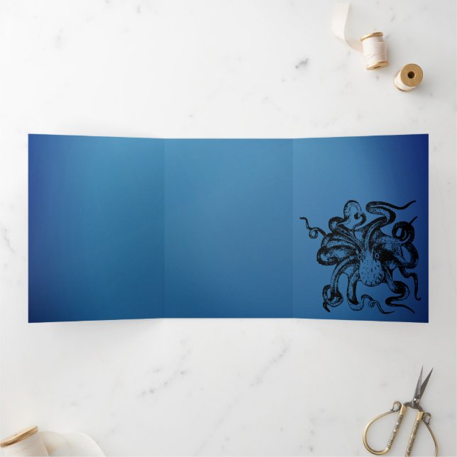 Octopus  Tri-Fold invitation (Inside)