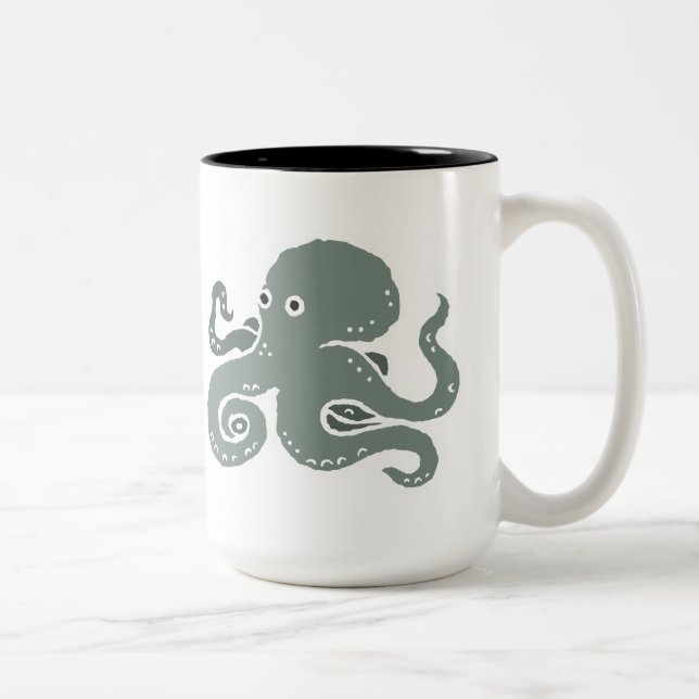 Octopus Two-Tone Coffee Mug (Right)