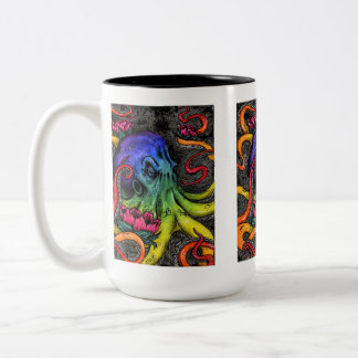 Octopus Two-Tone coffee mug