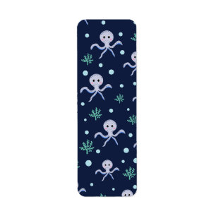 Octopus under the sea kids pattern