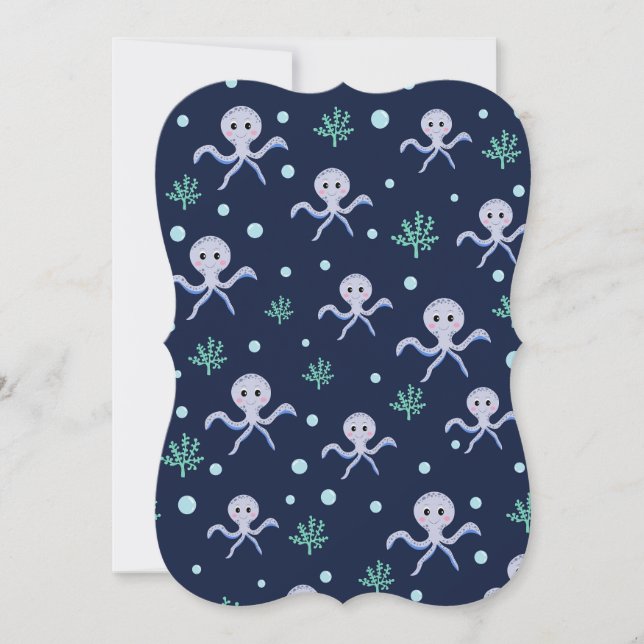 Octopus under the sea kids pattern (Front)