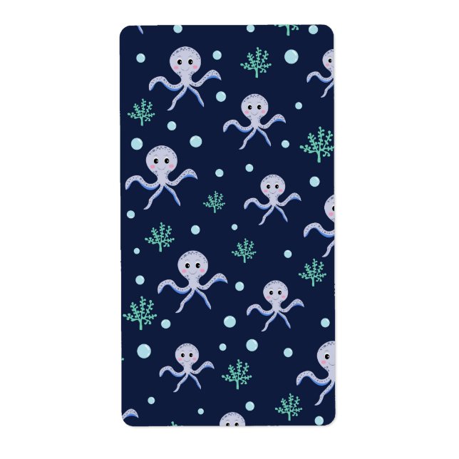 Octopus under the sea kids pattern (Front)