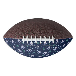 Octopus under the sea kids pattern american football