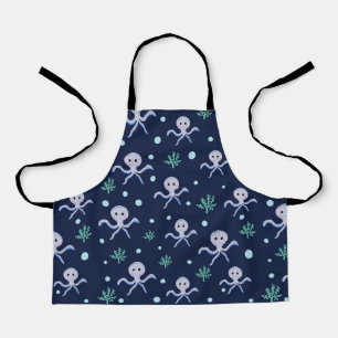 Octopus under the sea kids pattern apron