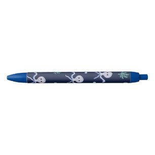 Octopus under the sea kids pattern black ink pen