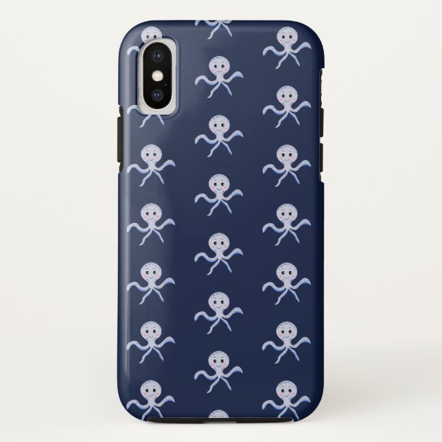 Octopus under the sea kids pattern Case-Mate iPhone case (Back)