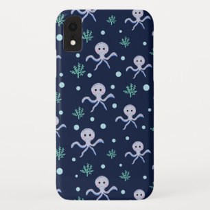 Octopus under the sea kids pattern iPhone XR case