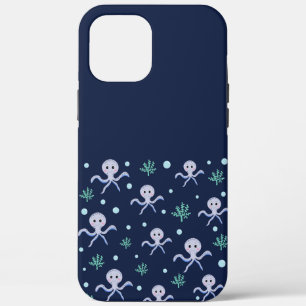 Octopus under the sea kids pattern iPhone 12 pro max case
