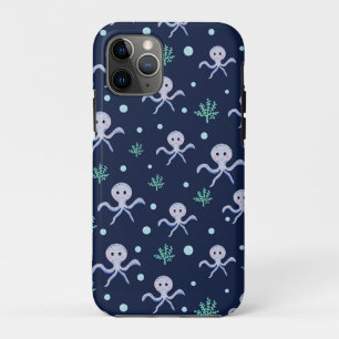 Octopus under the sea kids pattern iPhone 11 pro case