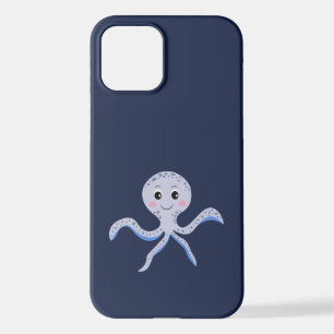 Octopus under the sea kids pattern iPhone 12 case
