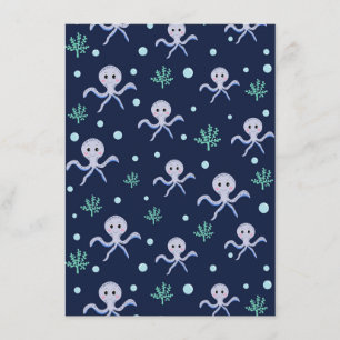Octopus under the sea kids pattern menu