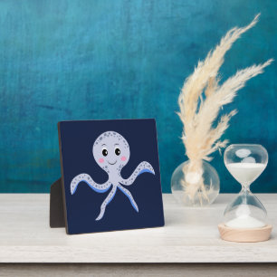 Octopus under the sea kids pattern plaque