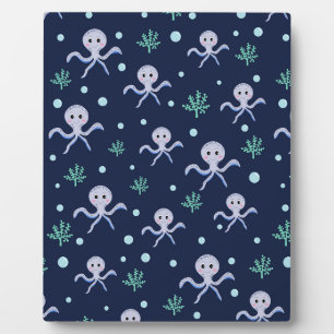 Octopus under the sea kids pattern plaque