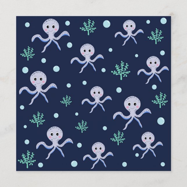 Octopus under the sea kids pattern programme (Front)
