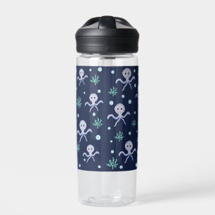 Octopus under the sea kids pattern water bottle