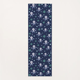 Octopus under the sea kids pattern yoga mat