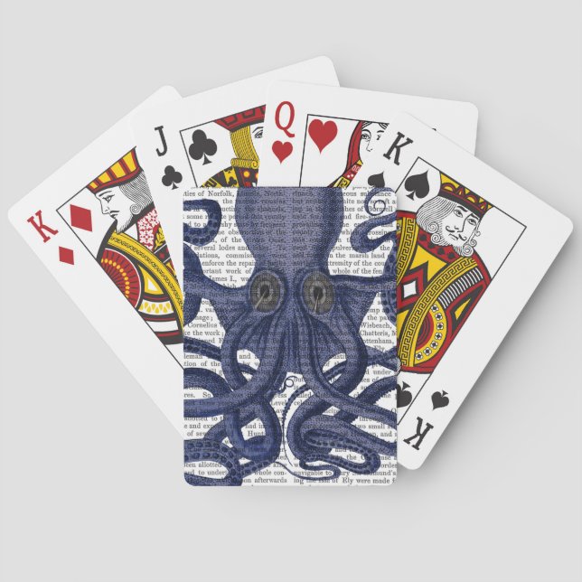 Octopus Up-Close Playing Cards (Back)