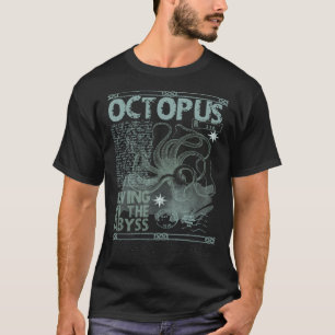 Octopus Vintage Sea Monster Retro Kraken Ocean Lif T-Shirt