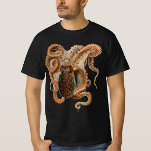 Octopus Vulgaris, Vintage Marine Life Animals T-Shirt