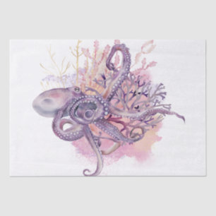 Octopus Watercolor Tissue Paper