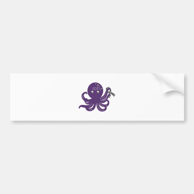 Octopus White Back Ground Bumper Sticker (Front)