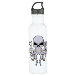 Octopus with 8 Arms & Skull 710 Ml Water Bottle